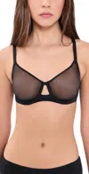 Commando Invisible Lift Full Cup Underwire Bra Black In Black