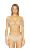 Commando Invisible Lift Triangle Bralette In Brown