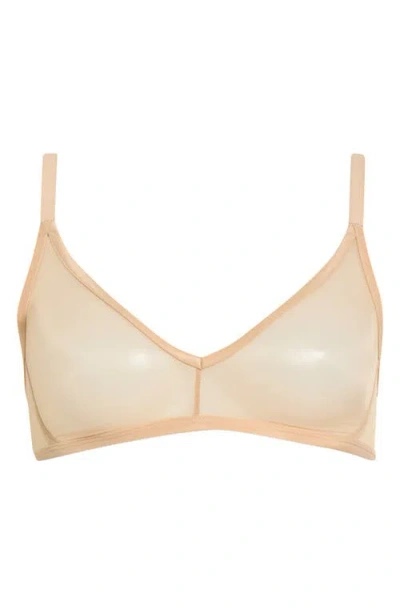 Commando Invisible Lift Triangle Bralette In Neutral