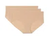 Commando Invisible Rib Bikini 3-pack Gp225 In Neutral