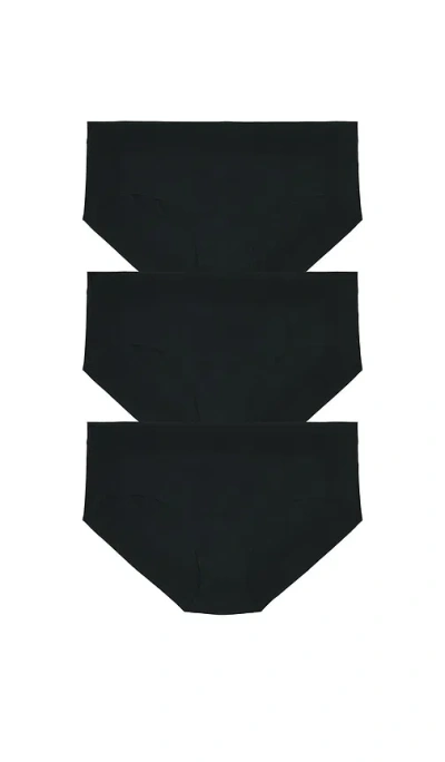 Commando Invisible Rib Bikini 3-pack In Black
