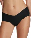 Commando Invisible Rib One Size Girl Short Brief In Black