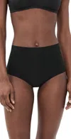 Commando Invisible Rib One Size High Rise Bikini Black