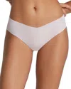 Commando Invisible Rib One Size Thong In Blush
