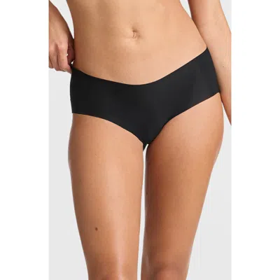 Commando Invisible Seamless Rib Bikini Briefs In Black
