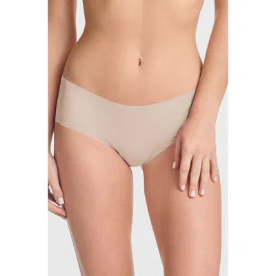 Commando Invisible Seamless Rib Bikini Briefs In Nude