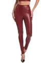 Commando Control Top Faux Leather Leggings In Burgundy