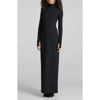 Commando Long Sleeve Turtleneck Dress In Black