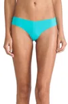 Commando Low Rise Thong Panty In Jade In Blue