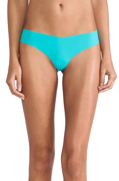 Commando Low Rise Thong Panty In Jade In Blue