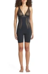 Commando Luxe Control High Waist Open Bust Bodysuit In Black