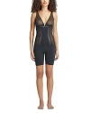 Commando Luxe Control High Waist Open Bust Bodysuit In Black