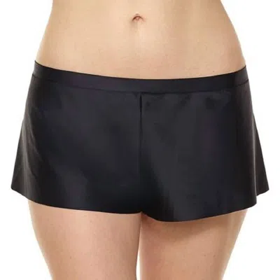 Commando Luxe Satin Boxer Short In Black