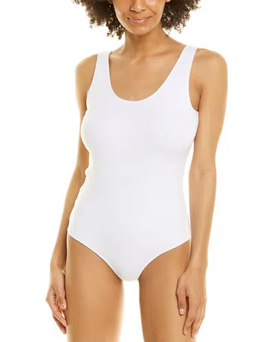 Commando Luxury Rib Tank Bodysuit In White
