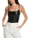 Commando Matte Metallic Cami Bodysuit In Black