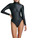 Commando Metallic Turtleneck Bodysuit In Multi