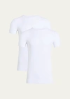 Commando Men's 2-pack Microfiber Crewneck T-shirts In White
