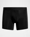 Commando Men & Apos;s Micro-modal Boxer Briefs In Black