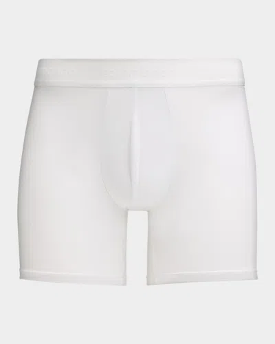 Commando Men & Apos;s Micro-modal Boxer Briefs In White