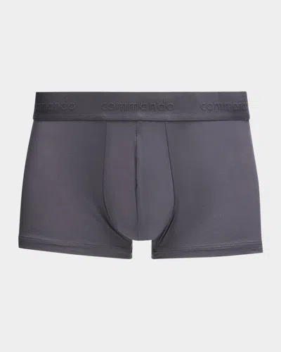 Commando Men & Apos;s Micro-modal Modern Fit Boxer Briefs In Gray