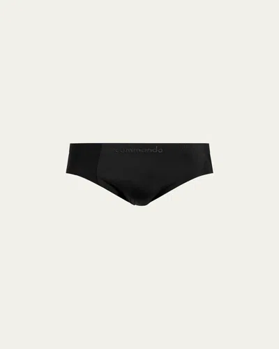 Commando Men's Bonded Microtech Briefs In Black