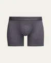 Commando Men's Micro-modal Boxer Briefs In Tnm-titanium