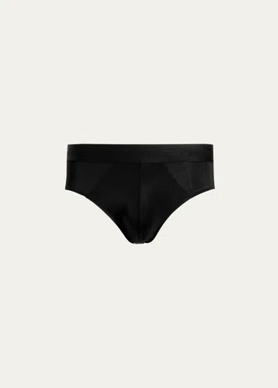 Commando Men's Micro-modal Modern Fit Briefs In Black