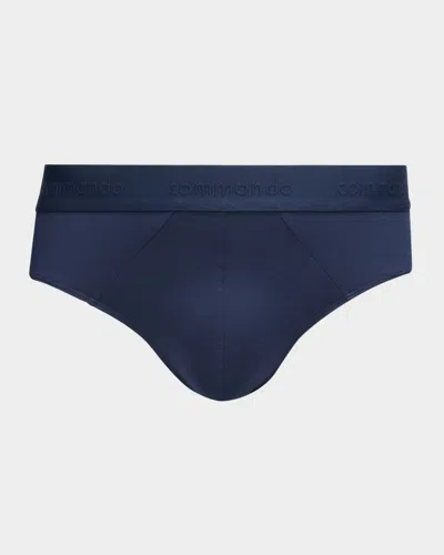 Commando Men's Micro-modal Modern Fit Briefs In Dark Navy