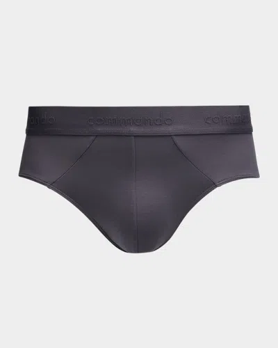 Commando Men's Micro-modal Modern Fit Briefs In Titanium
