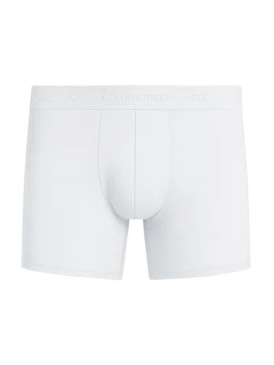 Commando Men's Micro Modal Modern-fit Boxer Brief In White