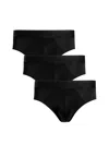 Commando Men's Micro Modal Modern-fit Brief 3-pack In Black
