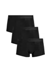 Commando Men's 3-pack Micro-modal Trunks In Black