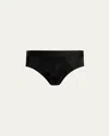 Commando Men's Micro-modal Modern Fit Briefs In Black