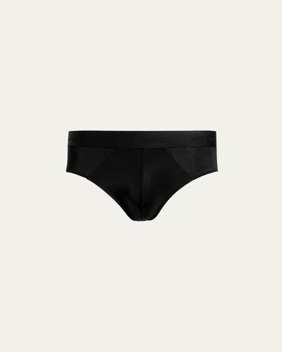 Commando Men's Micro-modal Modern Fit Briefs In Black