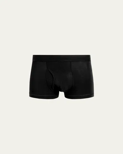 Commando Men's Micro-modal Relaxed Fit Trunks In Black