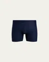 Commando Men's Original Microfiber Boxer Briefs In Blue