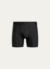 Commando Men's Original Microfiber Boxer Briefs In Blk-black