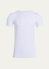 Commando Men's Original Microfiber Crewneck T-shirt In Wht-white