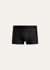 Commando Men's Original Microfiber Trunks In Blk-black