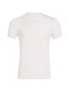 Commando Men's Premier Stretch-cotton Crewneck Undershirt In White