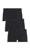 Commando Micro Modal Modern Fit 3 Pack Trunk In Black