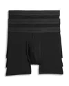 Commando Micro Modal Relaxed Fit Boxer Briefs, Pack Of 3 In Black