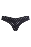 Commando Microfiber Thong In Black