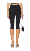 Commando Neoprene Capri Leggings In 黑色