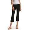 Commando Neoprene Flare Crop Leggings In Black