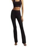 Commando Neoprene Flared Legging In Black In Black