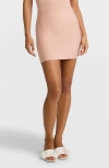 Commando Neoprene Micromini Skirt With Shorts Liner In Desert Rose