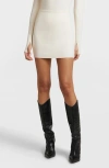 Commando Neoprene Micromini Skirt With Shorts Liner In Ivory