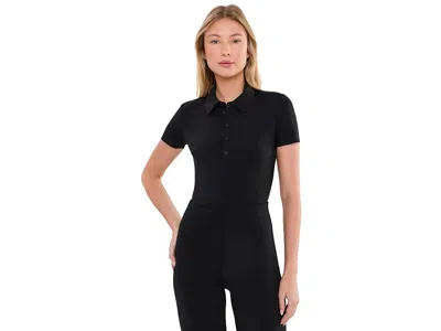 Commando Neoprene Polo Bodysuit Women's Jumpsuit & Rompers One Piece Black: Md (8-10), Elastane/synthetic