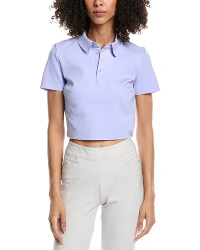 Commando Neoprene Polo Shirt In Purple